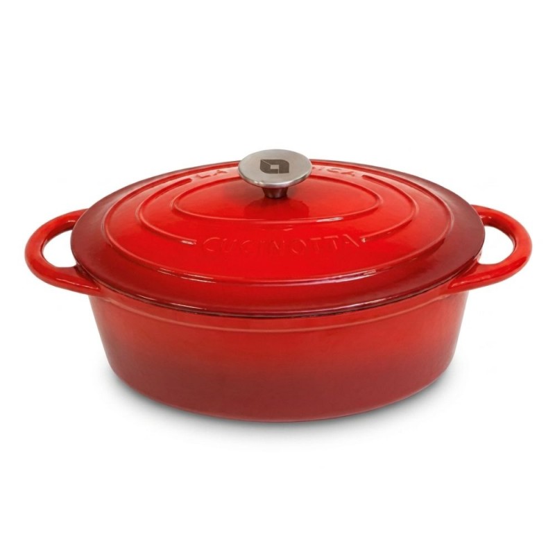 Emaillierter Gusseisen Topf La Nordica, Oval, Ф33 - 