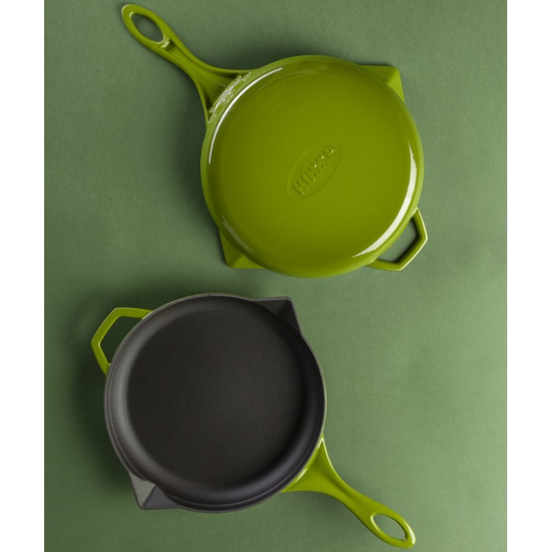 Gusseisen Topf Set aus 3 teilen Hosse, Bamboo | Gusseisen Topf Set |  |