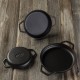 Gusseisen Topf Set aus 3 teilen Hosse, Black Onyx | Gusseisen Topf Set |  |