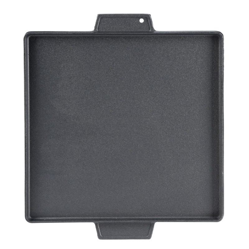 Doppelseitige Grillplatte aus Gusseisen, 38x38 cm | Gusseisenplatte |  |
