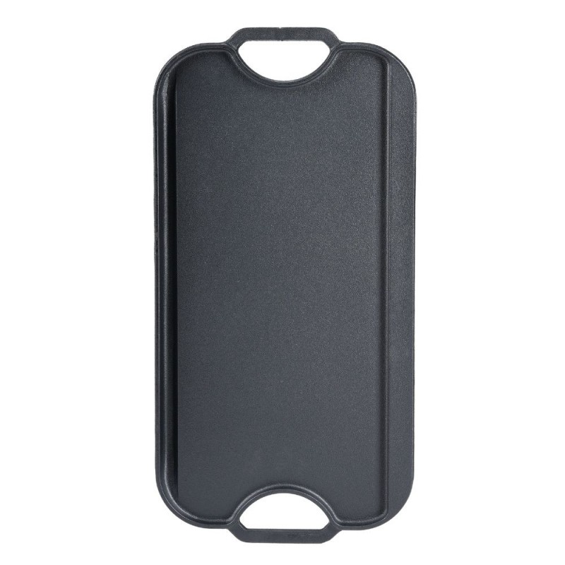 Doppelseitige Grillplatte aus Gusseisen, 51x26 cm | Gusseisenplatte |  |