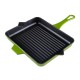 Emaillierte grillpfanne Gusseisen Hosse, Bamboo, 26x32cm | Grillpfanne Gusseisen | Gusseisenpfanne |