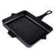Emaillierte grillpfanne Gusseisen Hosse, Black Onyx, 26x32cm | Grillpfanne Gusseisen | Gusseisenpfanne |