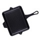 Emaillierte grillpfanne Gusseisen Hosse, Black Onyx, 26x32cm | Grillpfanne Gusseisen | Gusseisenpfanne |