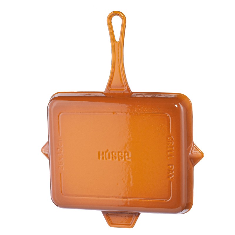 Emaillierte grillpfanne Gusseisen Hosse, Dijon, 26x32cm | Grillpfanne Gusseisen | Gusseisenpfanne |