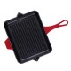 Emaillierte grillpfanne Gusseisen Hosse, Rubin, 26x32cm | Grillpfanne Gusseisen | Gusseisenpfanne |
