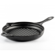 Emaillierte grillpfanne Gusseisen Hosse, Black Onyx, Ф28cm | Grillpfanne Gusseisen | Gusseisenpfanne |