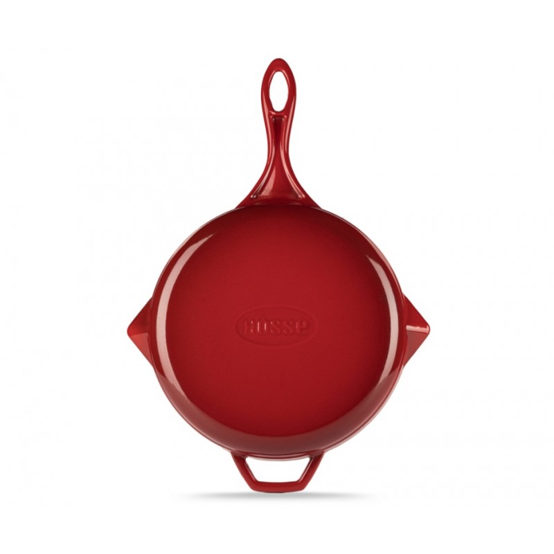Emaillierte grillpfanne Gusseisen Hosse, Rubin, Ф28cm | Grillpfanne Gusseisen | Gusseisenpfanne |