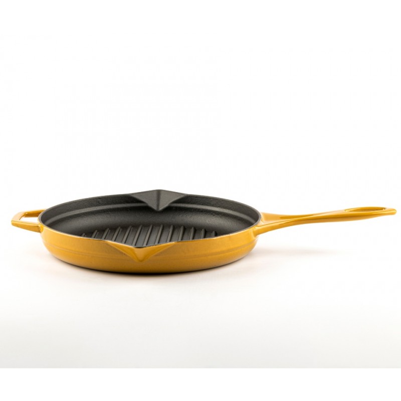 Emaillierte grillpfanne Gusseisen Hosse, Dijon, Ф24cm | Grillpfanne Gusseisen | Gusseisenpfanne |