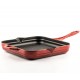 Emaillierte grillpfanne Gusseisen Hosse, Rubin, 28x28cm | Grillpfanne Gusseisen | Gusseisenpfanne |