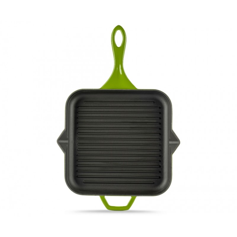 Emaillierte grillpfanne Gusseisen Solagio, Bamboo, 28x28cm - 