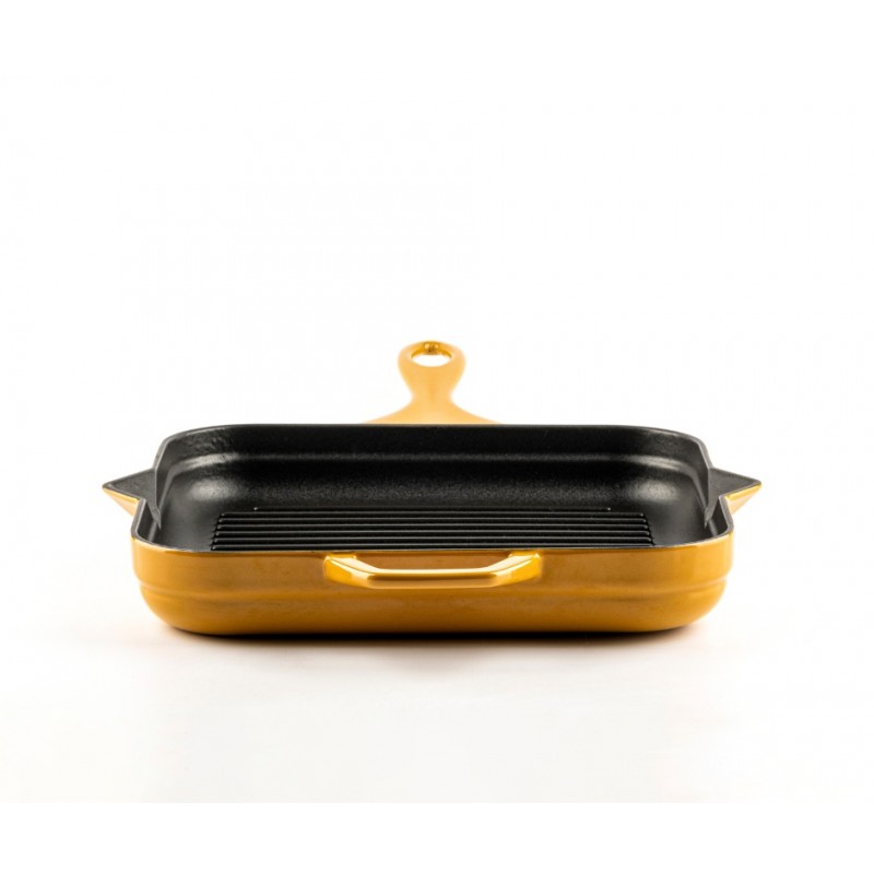 Emaillierte grillpfanne Gusseisen Hosse, Dijon, 28х28cm | Grillpfanne Gusseisen | Gusseisenpfanne |