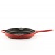 Emaillierte grillpfanne Gusseisen Hosse, Rubin, Ф24cm | Grillpfanne Gusseisen | Gusseisenpfanne |