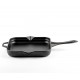 Emaillierte Gusseisenpfanne Hosse, Black Onyx, 28x28cm | Flache Gusseisenpfanne | Gusseisenpfanne |