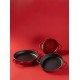 Emaillierte gusseisenpfanne mit zwei Griffen Hosse, Rubin, Ф16cm | Flache Gusseisenpfanne | Gusseisenpfanne |