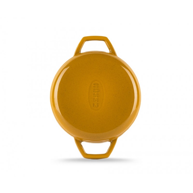 Emaillierte gusseisenpfanne mit zwei Griffen Hosse, Dijon, Ф16cm | Flache Gusseisenpfanne | Gusseisenpfanne |