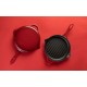 Emaillierte grillpfanne Gusseisen Hosse, Rubin, Ф24cm | Grillpfanne Gusseisen | Gusseisenpfanne |