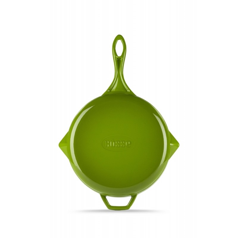 Emaillierte grillpfanne Gusseisen Hosse, Bamboo, Ф24cm | Grillpfanne Gusseisen | Gusseisenpfanne |