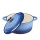 Geëmailleerde gietijzeren pot, Blau, Ф22 | Gusseisen Topf |  |