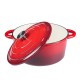 Geëmailleerde gietijzeren pot, Rot, Ф22 | Gusseisen Topf |  |