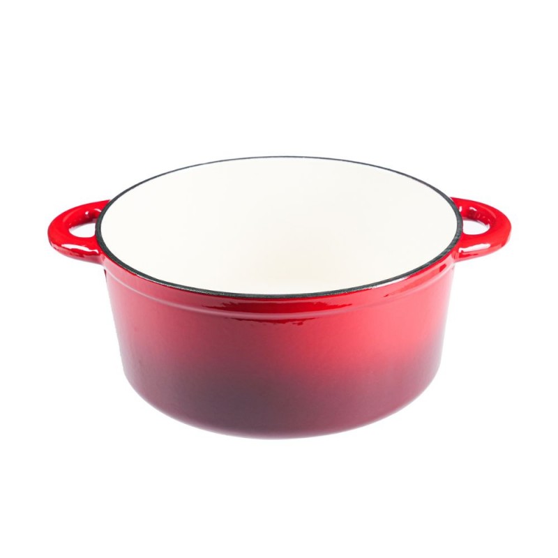 Geëmailleerde gietijzeren pot, Rot, Ф22 | Gusseisen Topf |  |